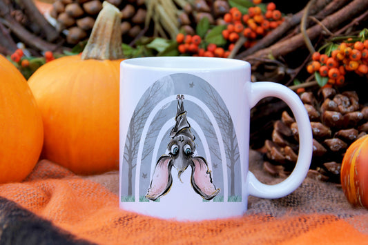 Halloween bat mug