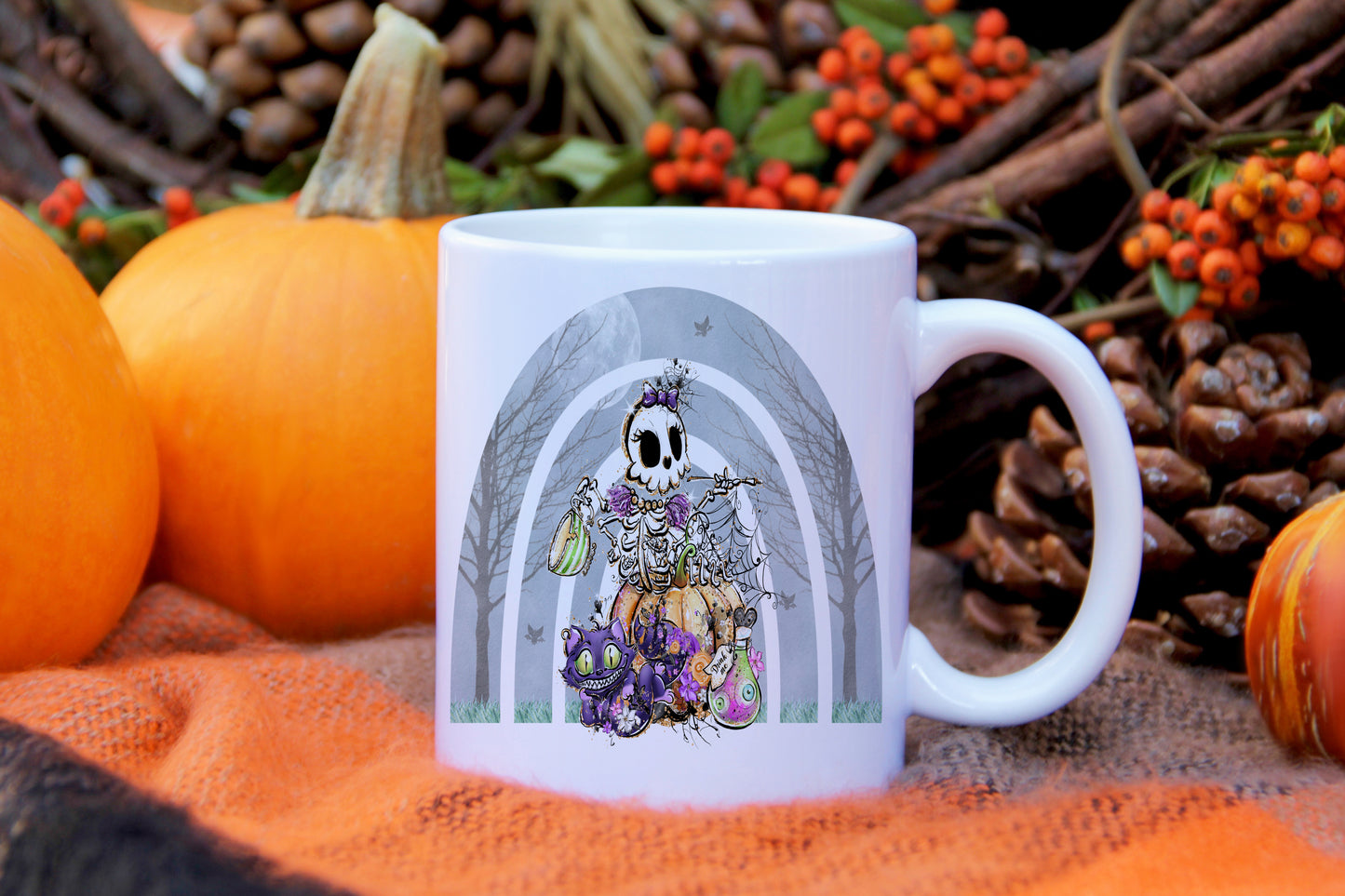 Halloween rainbow mug